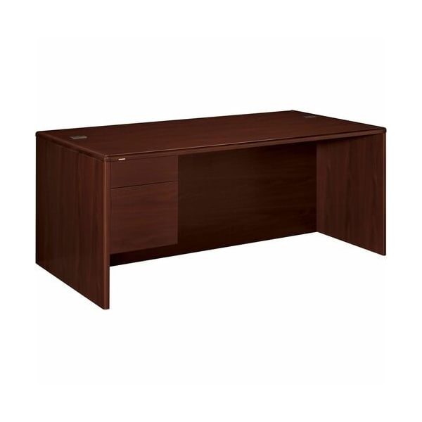 Hon 10786LNN, 10700 SERIES SINGLE PEDESTAL CREDENZA, 1 BOX/FILE PEDESTAL, 72W X 29.5H MAHOGANY HON10786LNN - main